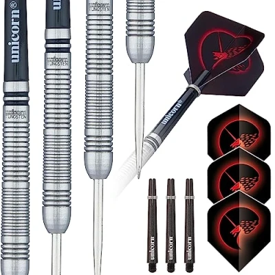 Image de Unicorn NoyauStyle 2Fléchettes à Pointe en Acier Unisexe, Argenté, 20 g