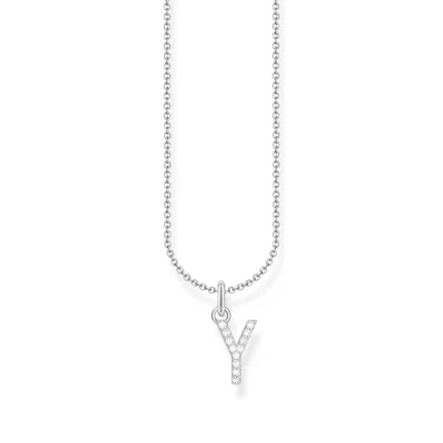 Image de THOMAS SABO Collier lettre Y en argent sterling 925 avec zircone KE2264 051 14