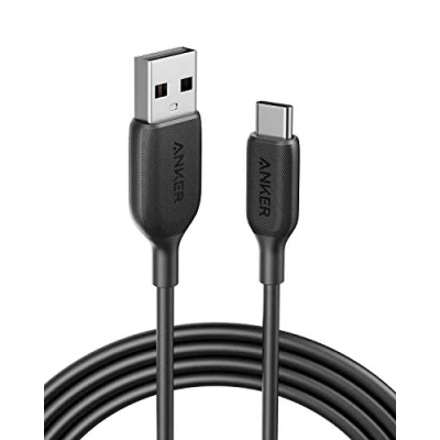 Image de Câble USB Type C, de Charge Rapide Anker Powerline III A vers C (3m), Compatible avec Les Samsung Galaxy S10 S9 Plus S8 Plus, LG V20 G7 G6 G5, Sony XZ et