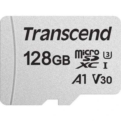 Image de Transcend TS128GUSD300S A mémoire flash 128 Go MicroSDXC NAND Classe 10 Neuf