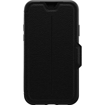 Image de Coque Apple iPhone 11 Cuir véritable OtterBox portefeuille Étui téléphone Noir Shockproof