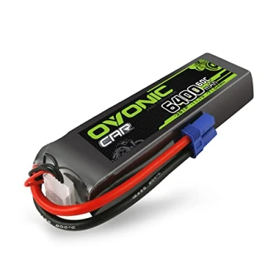 Image de OVONIC Batteria Lipo 3s 11.1V 6400mAh 60C Con connettore EC5 per RC Car Boat Truck Truggy Buggy Team Associated
