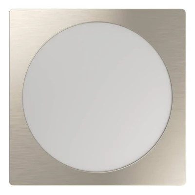 Image de Eglo Spot LED encastrable Fueva 6, lampe de plafond à encastrer, luminaire encastré en plastique argenté et blanc, éclairage blanc chaud froid, 21,6 x cm