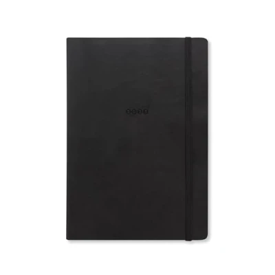 Image de Letts of London Agenda semainier 2025 Edge A5 avec notes Noir