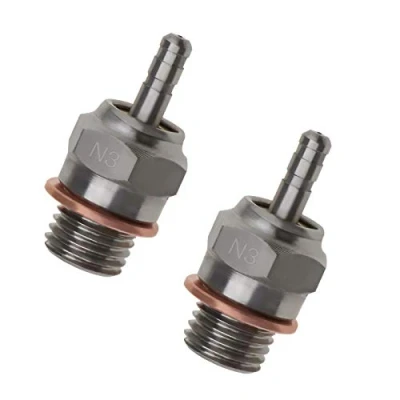 Image de Create idea Lot de 2 Bougies d&#039;allumage N3 compatibles avec échelle 1/10 HSP 70117 Kyosho HPI pour Moteurs RC Nitro 4C