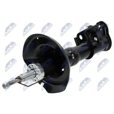 Image de NTY A HD 013 Amortisseur Essieu avant gauche Pression de gaz Système bitube Jambe suspension Goujon en haut, Collier bas