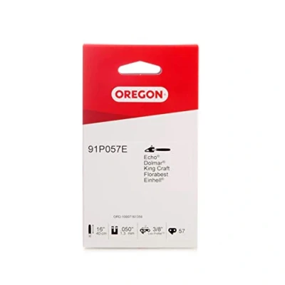 Image de Oregon 91P Chaîne de Tronçonneuse pour Guide 16&quot; (40 cm), 57 Maillons d&#039;Entraînement, Faible Rebond, Compatible avec Titan, Gardenline, Black &amp; Decker, Einhell, Florabest, Ryobi et autres