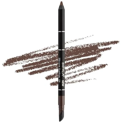 Image de Impala Crayon Pour les Yeux Waterproof Avec Gomme en Silicone 05 Marron Ligne Définie ou Effet Flouté Texture Crémeuse Facile à Appliquer Couleur Intense, Longue Durée,