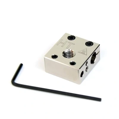 Image de Micro Swiss Plated Copper Haute température MK8 Style Heater Block Mise à niveau pour imprimantes CR10 / Ender/ANET A8 MK7, MK8, MK9 Hotends