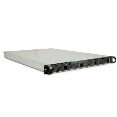 Image de Inter Tech IPC 1U 1404 Support Noir, Acier Inoxydable