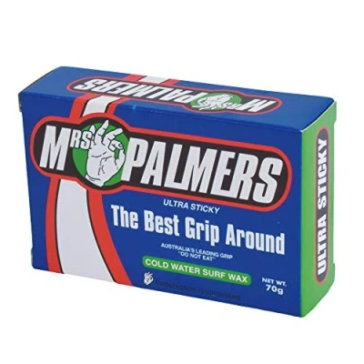 Image de Mrs Palmers Cire de Surf à l&#039;;Eau Froide Ultra Collante Température l&#039;;Eau: 12 16 C Facteur d&#039;;adhérence accru avec l&#039;;additif Traction 2000