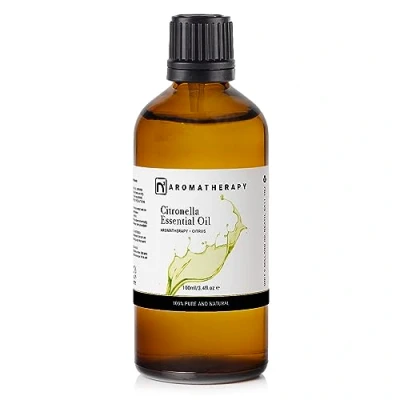 Image de n2 Aromatherapy Huile Essentielle de Citronnelle 100 ml pour Aromathérapie, Diffuseur, Humidificateur, Fabrication Bougies