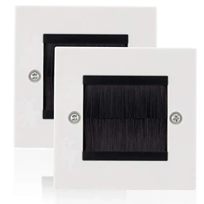 Image de Novaato 2 x encastrer Bâche Pratique blenden de Finition pour Ajoutez Une Touche Passe câble
