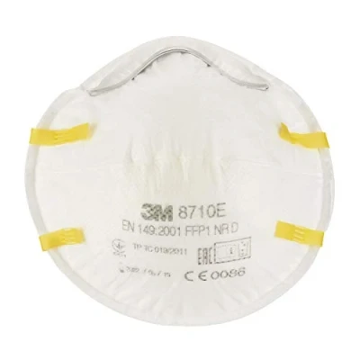 Image de 3M 8710 Lot de 3 Masques respiratoires filtrant coque sans soupape contre particules inerte, Certifié EN sécurité