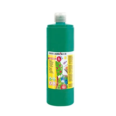 Image de Eberhard Faber 578958 Peinture au doigt EFA Color, vert cobalt, 750 ml, séchage rapide et lavable