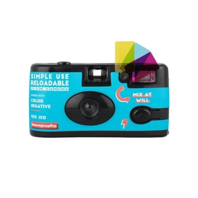 Image de Appareil photo jetable Lomography et rechargeable 24x36 Simple Use Reloadable Camera Couleur Réutilisable