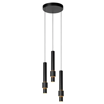 Image de Lucide Margary lampe suspendue Ø 28 x 169 cm 3 4W LED dimmable incl noir