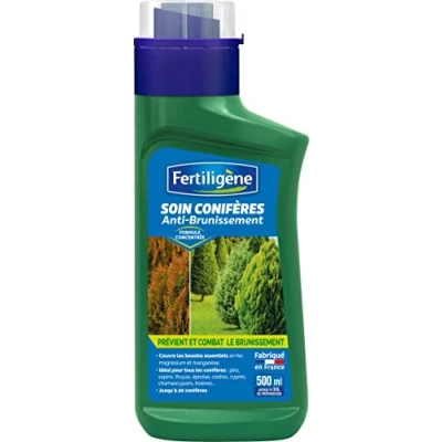 Image de Fertiligène FBRUCO2 Soin Anti Brunissement des Conifères 500ml Action préventive et curative pour 20 Plants, Naturel