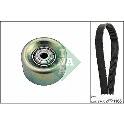 Image de INA 529 0274 10 Jeu de courroies trapézoïdales à nervures Contrôler et changer roue libre alternateur si nécessaire NISSAN: Note II 5 portes, MICRA 4