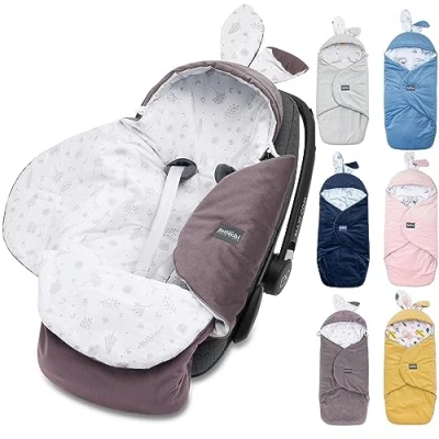 Image de Couverture caramel pour siège d&#039;auto bébé