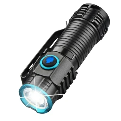 Image de UltraFire Mini lampe de poche rechargeable 1000 lumens 4 modes LED XPH50 super lumineuse Petite avec batterie, SH 16027