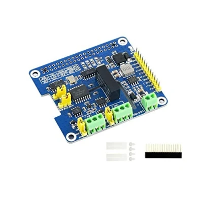 Image de Waveshare 2 CH Can FD Hat Channel Isolated Bus Expansion for Raspberry Pi Series Boards with Multi Onboard Protection Circuits Support CAN2.0 Protocols