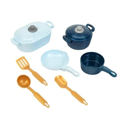 Image de Theo Klein Ustensiles de Cuisine I Robustes pour Enfants Comprend Une cocotte, Casserole et poêle Jouet Enfant à partir 2 Ans