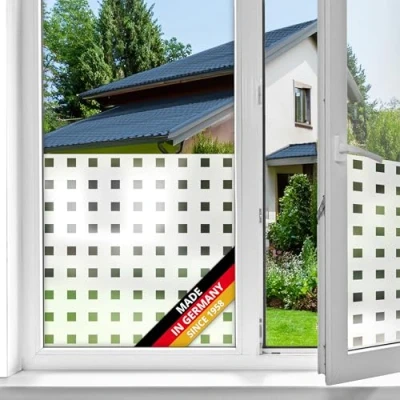 Image de d c fix film fenêtre anti regard électrostatique premium Cameau opaque adhésif et décoratif brise vue cache pour vitre, vitrage, douche 90 cm x 1,5 m