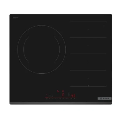 Image de BOSCH PVJ631HC1E Plaque de cuisson à Induction 60 cm Série 6 et zone 28 Electronics DirectSelect PerfectFry Home Connect Noir