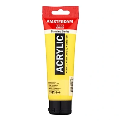 Image de Amsterdam AAC 120ML JAUNE PRIMAIRE ACRYLIQUE