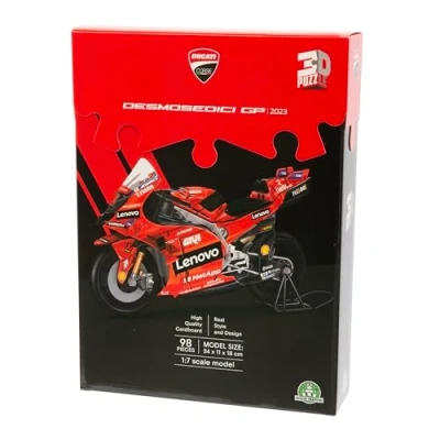 Image de GP Sport, Puzzle 3D, Moto Ducati Desmosedici, 120 pièces, DUP00, Rouge