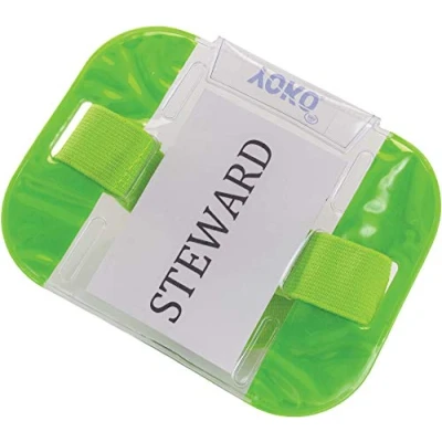 Image de YOKO Veste de yk202/id03 d&#039;identité Brassard Taille Unique Vert Fluo