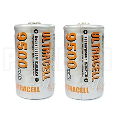 Image de 2 Piles ACCUS C R14 LR14 9500mAh Rechargeable 1.2V Ni Mh Batterie Battery