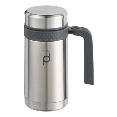Image de DrinkPod HBG450SS Mug isotherme, acier inoxydable, 18,5 x 11 cm
