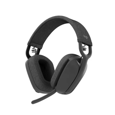 Image de Logitech Zone Vibe 100 Casque d&#039;écoute léger sans fil avec Micro anti bruit de fond, Écouteurs Bluetooth multipoint avancés, Fonctionne Teams, Google Meet, Zoom, Mac/PC Gris