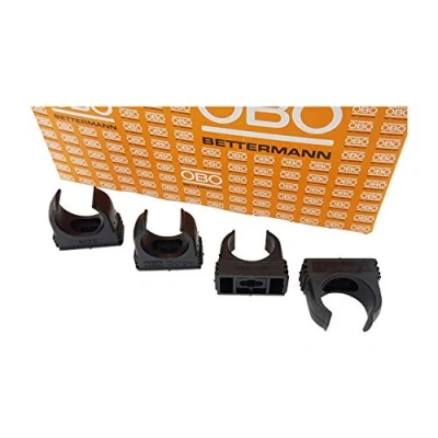 Image de Lot de 50 colliers serrage OBO Bettermann M20 Pour Attachable Noir profond 20 mm