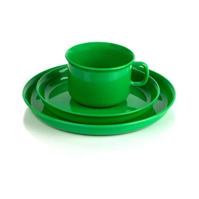 Image de Kimmel 21 000 2004 5 Ensemble de Tasse, Soucoupe et Assiette Plastique Vert