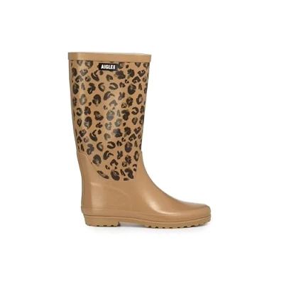 Image de Aigle Bottes en caoutchouc, Femme, Taille: 41, Leopard Caoutchouc naturel