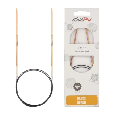 Image de KnitPro Basix Aiguilles à Tricoter circulaires Fixe épingles, Bouleau, Multicolore, 150 cm x 2,50 mm
