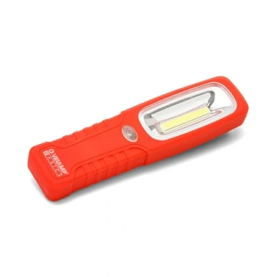 Image de Velamp IS463 Travail LED COB Super Lumineuse 200 lumens. Lampe d&#039;inspection avec Crochet et Aimant pour Garage, Bricolage, Atelier, Plastique, Rouge