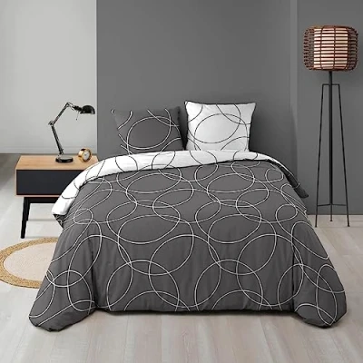 Image de douceur d&#039;intérieur Parure de Couette, Polyester, Multicolore, 240 x 220 cm