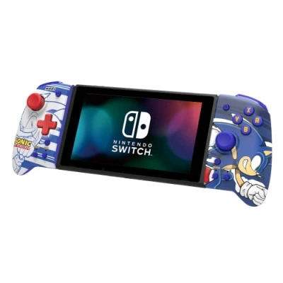 Image de HORI Split Pad Pro (Sonic) Manette mode portable pour Nintendo Switch et OLED Licence officielle Sega
