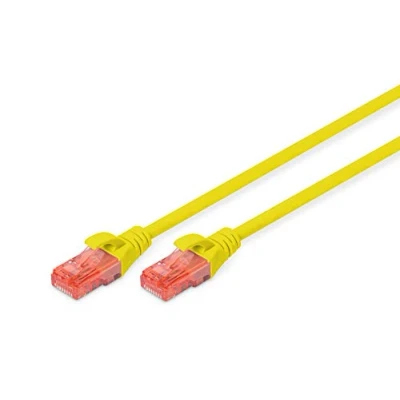 Image de Cordon de raccordement RJ 45 (M) pour 1 m UTP CAT 6e sans halogène, moulé DIGITUS
