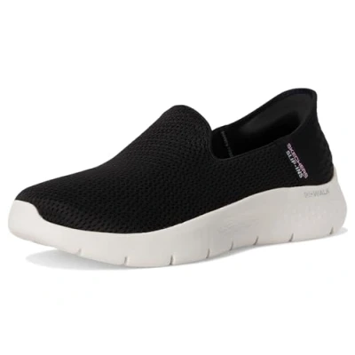 Image de Skechers Performance GO WALK FLEX SLIP IN Chaussures de course black/white, Femme, Taille: 39.5, Black/white Textile