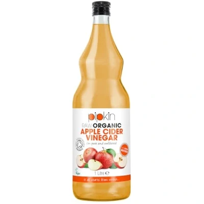 Image de Vinaigre de Cidre Pommes Brut avec La Mère 100% Bio OrganicPipkin Pur, non raffiné, filtré et pasteurisé, 1000ml
