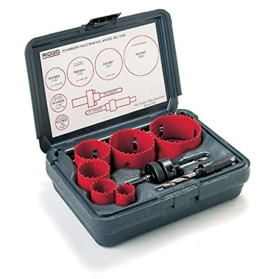Image de RIDGID 81500 Modèle 1250 Kit de scie cloches à usage général, avec arbres