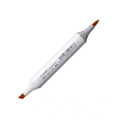 Image de COPIC Sketch YR18, Sanguine, Twin Marker avec Une Pointe Moyenne et Pinceau