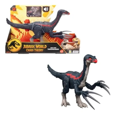 Image de Jurassic World Therizinosaurus Slash ’N Roar avec fonction d’attaque sonore, jeu numérique