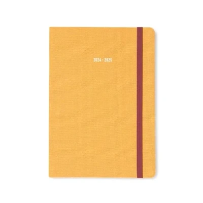 Image de Letts of London Raw Agenda scolaire semainier 2024/2025 Moutarde Format A5