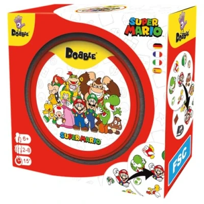 Image de Zygomatic, Dobble Super Mario Jeu de Cartes Familial 2 à 8 Joueurs partir 6 Ans et Plus 15 Minutes Allemand Multilingue
